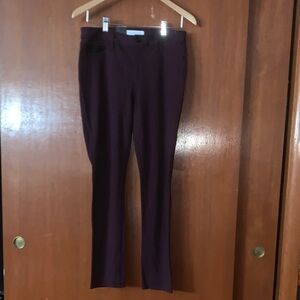 Calvin Klein Deep Purple Straight Leg Pants